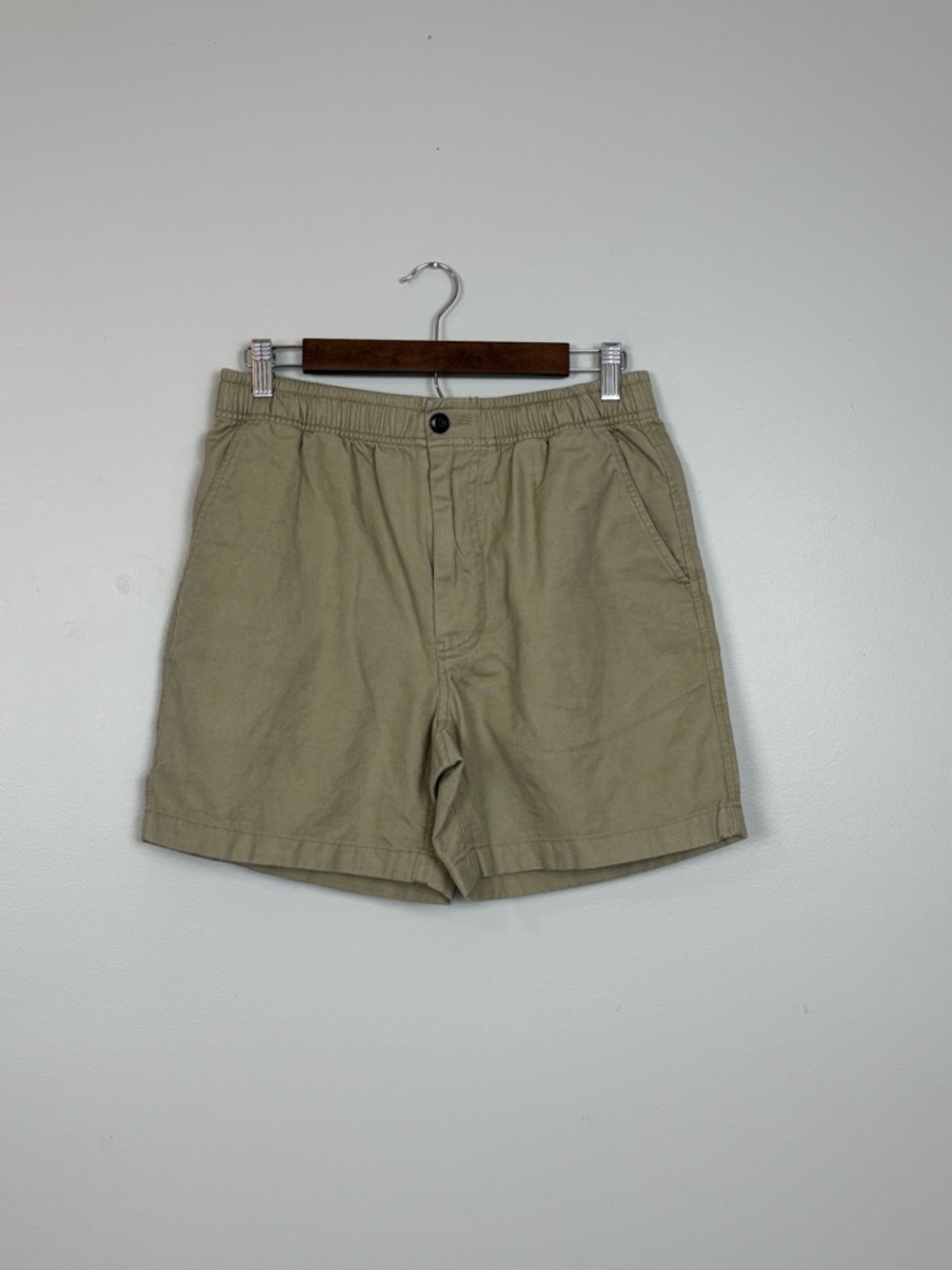 J Crew Shorts Mens Small Tan‎ Khaki 5.5" Pier Linen Blend Preppy Coastal Summer